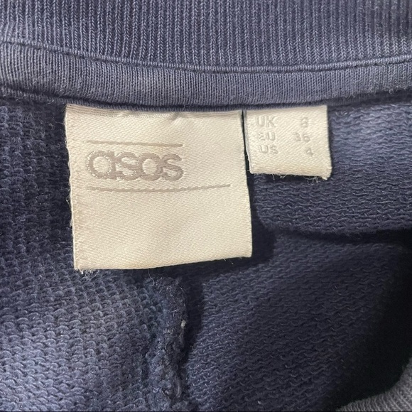 Asos blue tie dye long sweatshirt size 4 - Picture 6 of 7